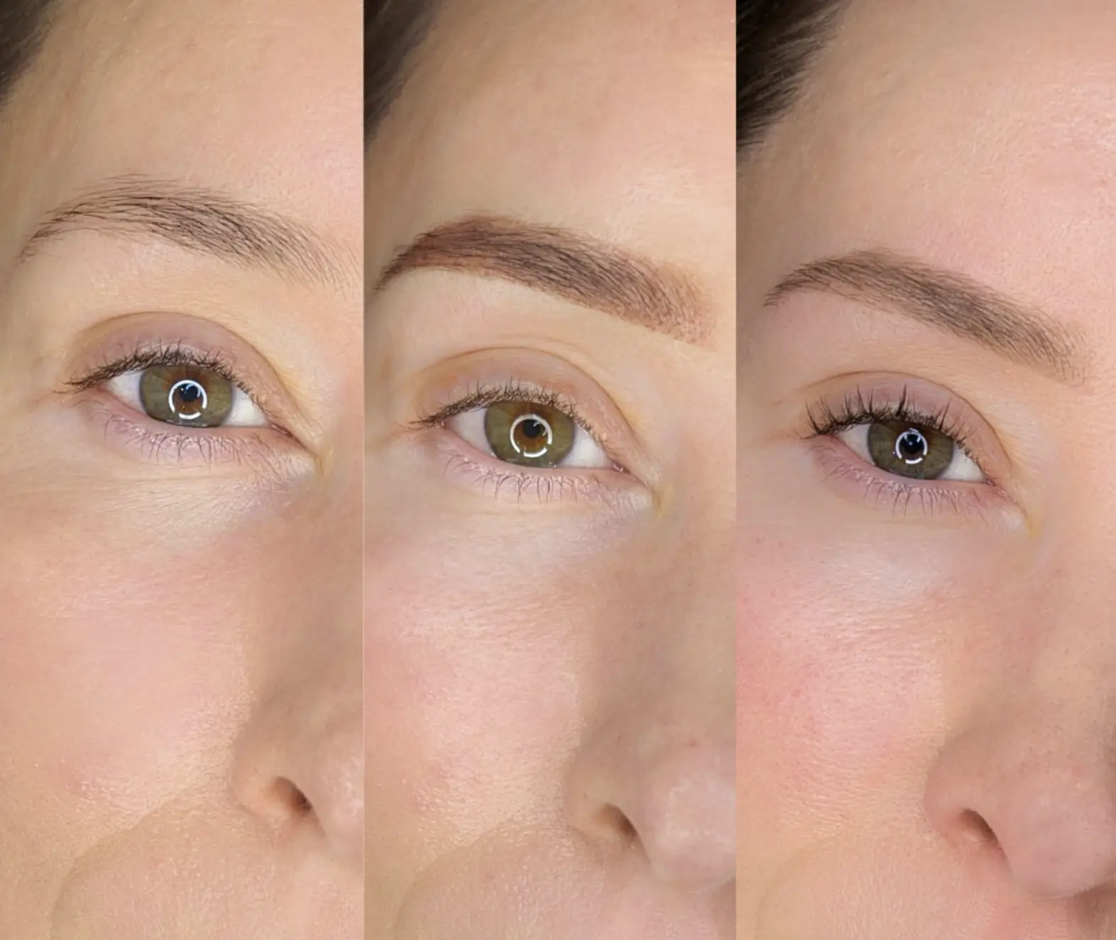Tattoo artist doing eyebrow correction