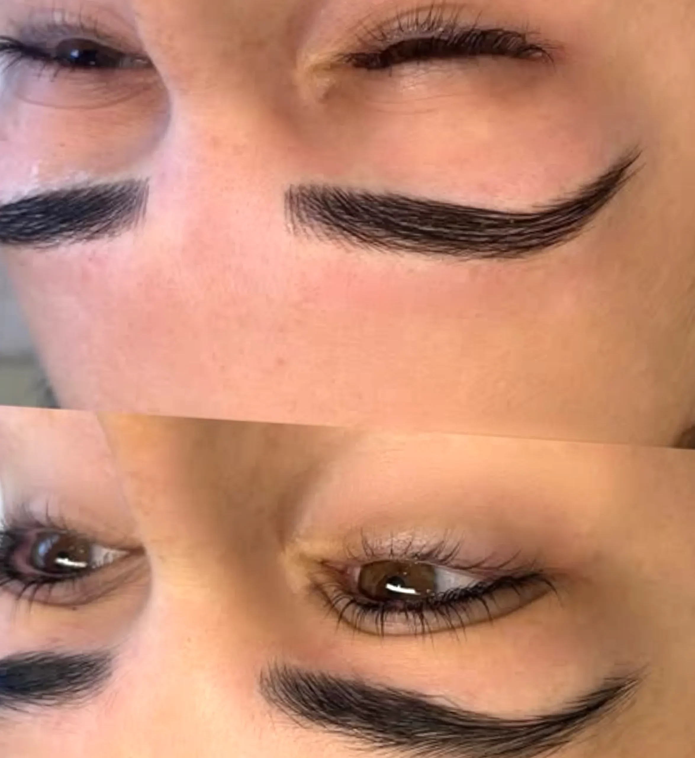 cover up microblading with powder brows