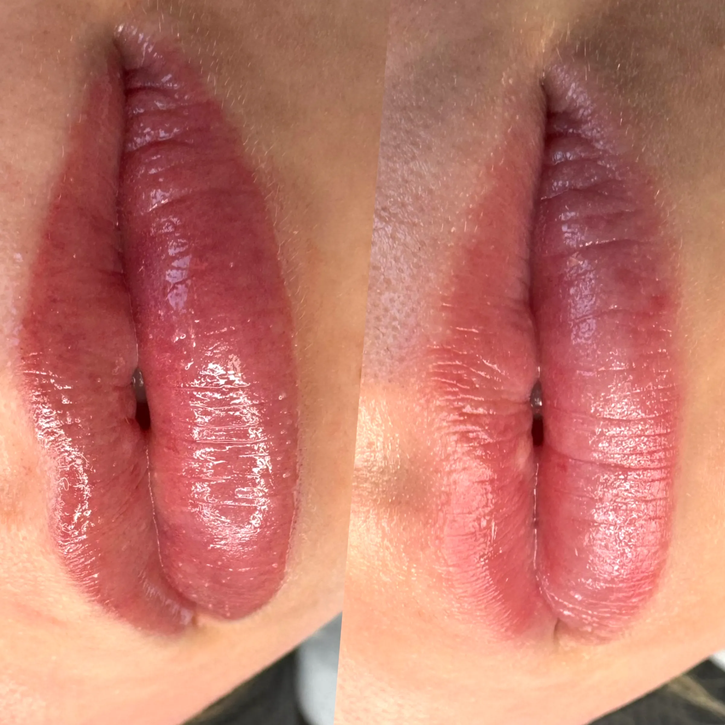 powder brows over old microblading