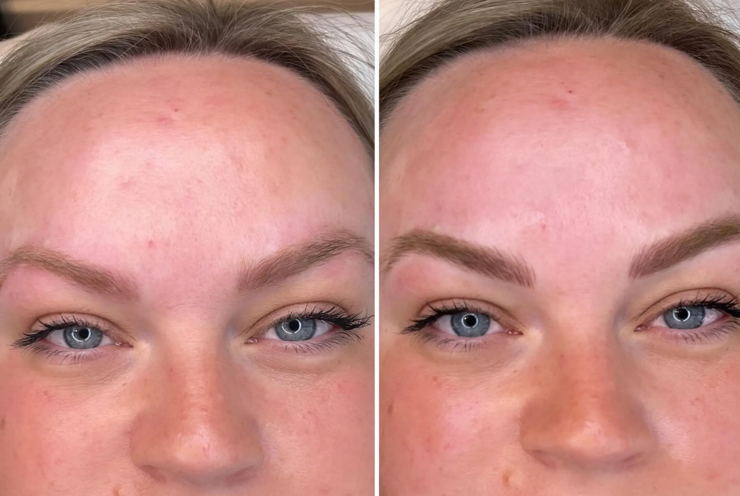 microblading healing stages